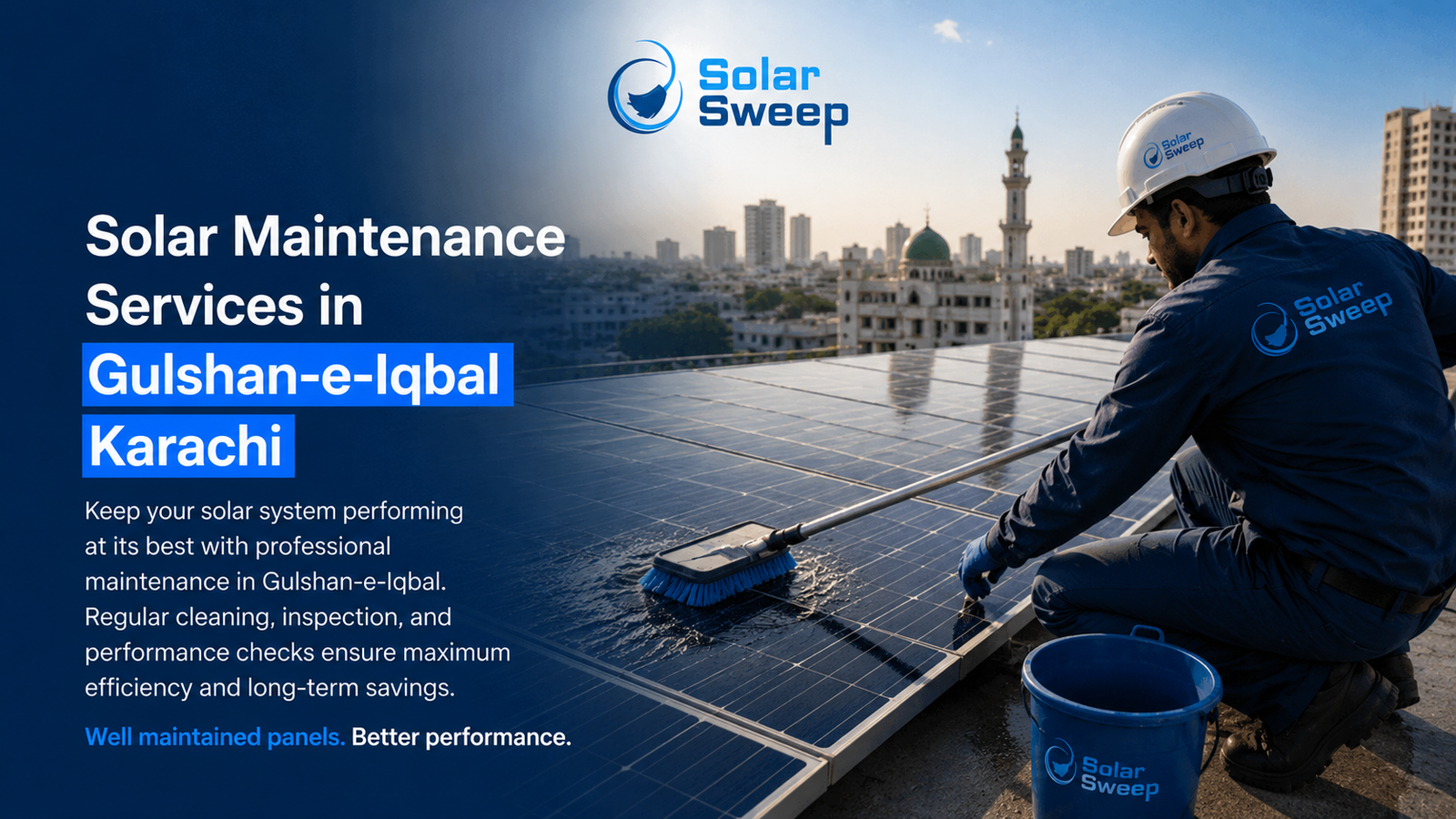 solar panel cleaning Gulshan Karachi