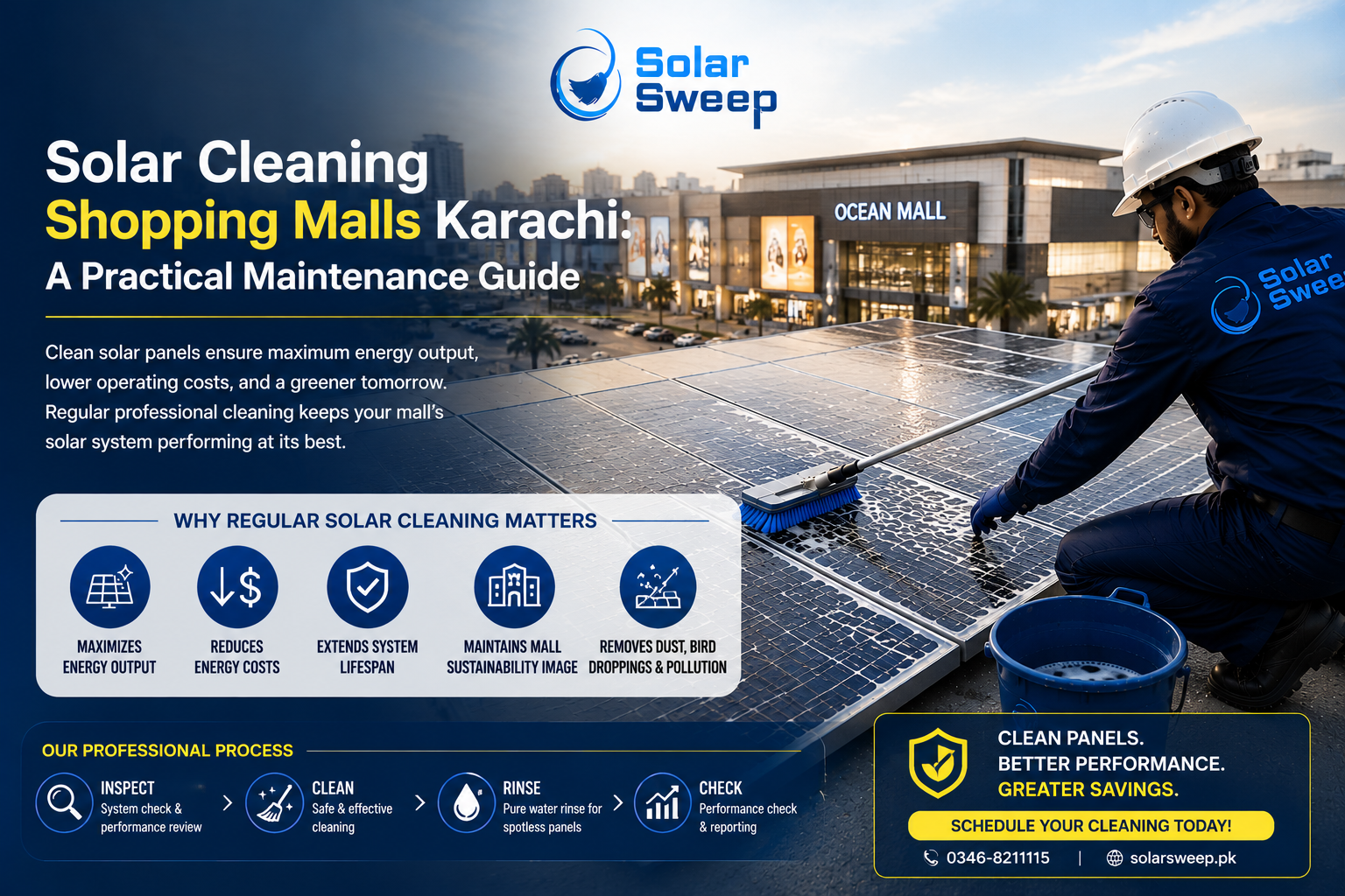 Solar Cleaning Shopping Malls Karachi