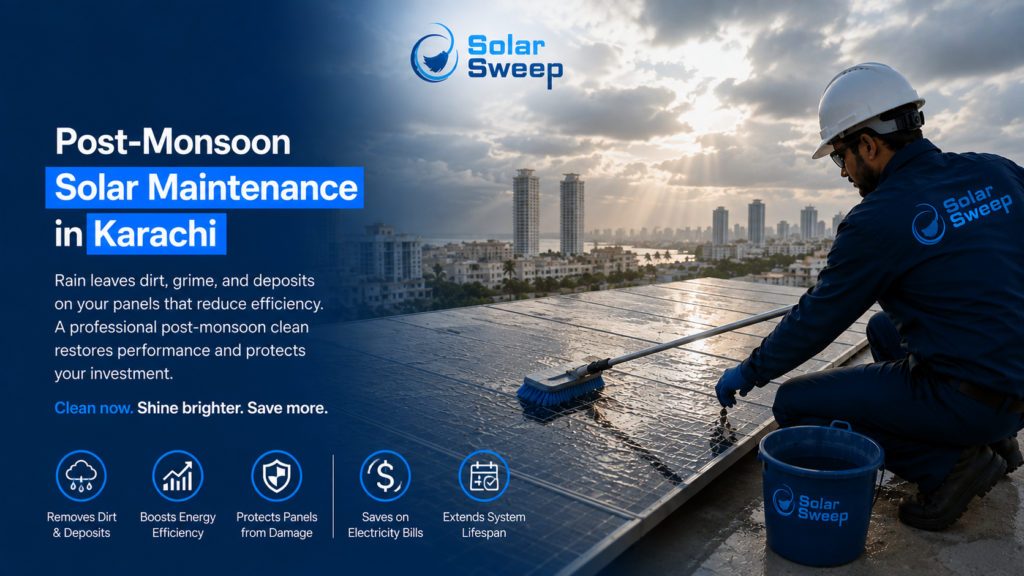post-monsoon solar maintenance Karachi