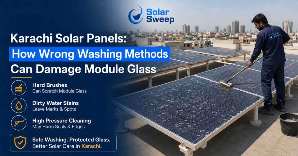 Karachi solar panel washing