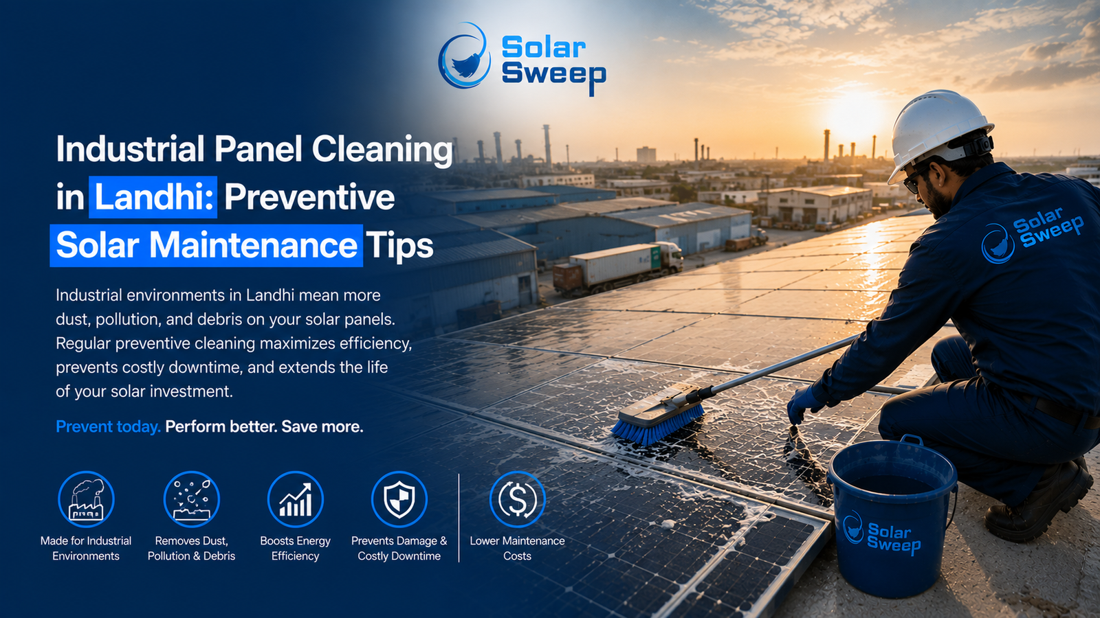 industrial solar panel cleaning Landhi