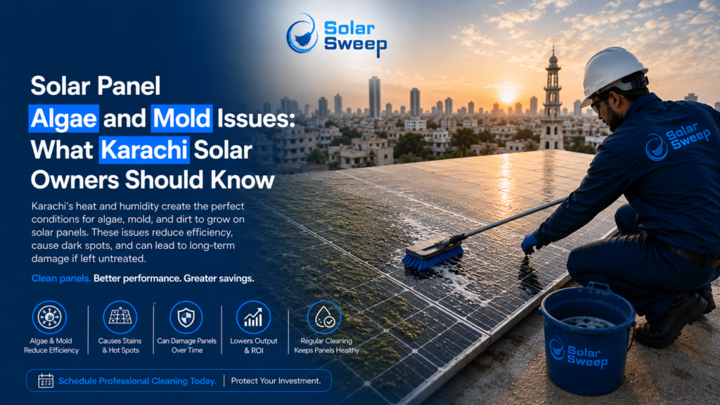 solar panel algae removal Karachi